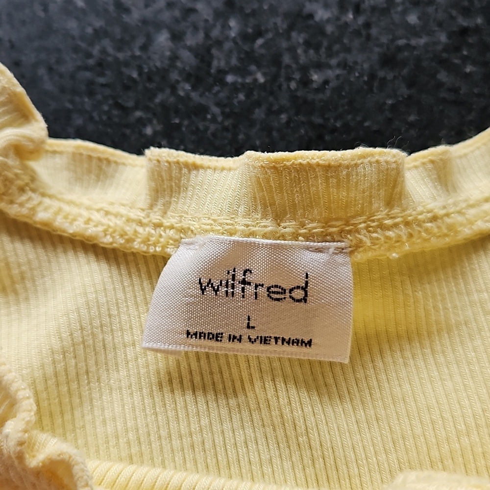 Wilfred Sloane Ruffled Tank Top In Yellow L - Picture 8 of 16